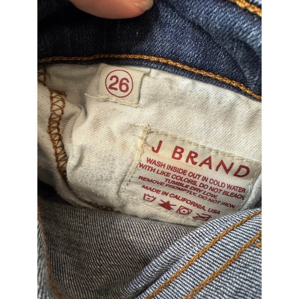 J Brand Jeans Skinny 30 Dark Aruba Wash Size 26 Low Rise Stretch Denim - Picture 6 of 6